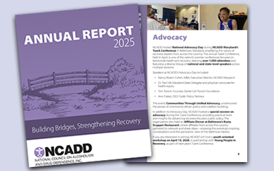 NCADD Releases 2025 Annual Report Highlighting Expanded Advocacy, Community Engagement, and Recovery Support Efforts